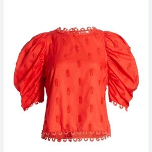 NWT FARM RIO 3D pineapple blouse